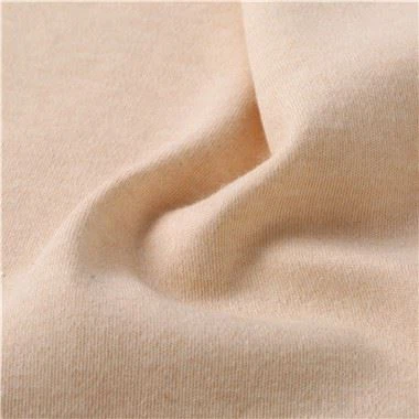 Bawełniana tkanina interlock w naturalnym kolorze